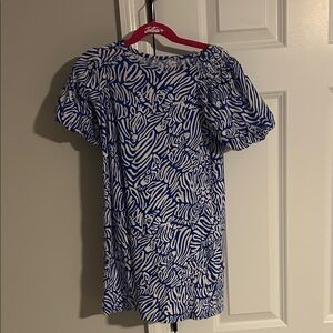 Lilly Pulitzer Blue and White Kids Casual Dress